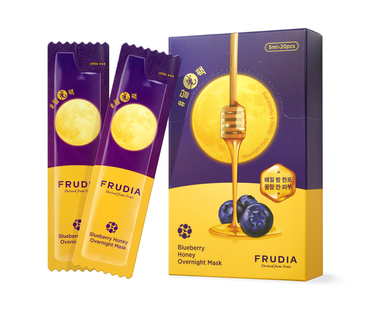 FRUDIA Blueberry Honey Overnight Mask (20 stycken)