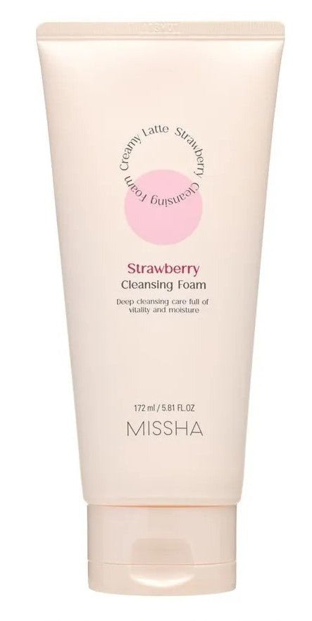 MISSHA Creamy Latte Cleansing Foam Strawberry 172 ml