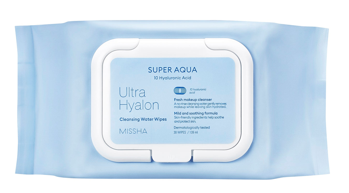 MISSHA Super Aqua Ultra Hyalron Cleansing Water Wipes